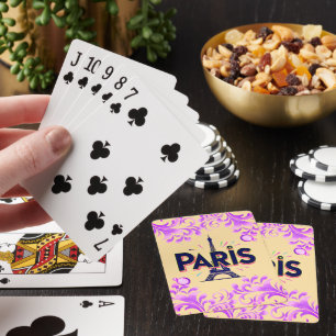 Baraja De Cartas Ciudad de las Luces: Arte de tipografía audaz de P
