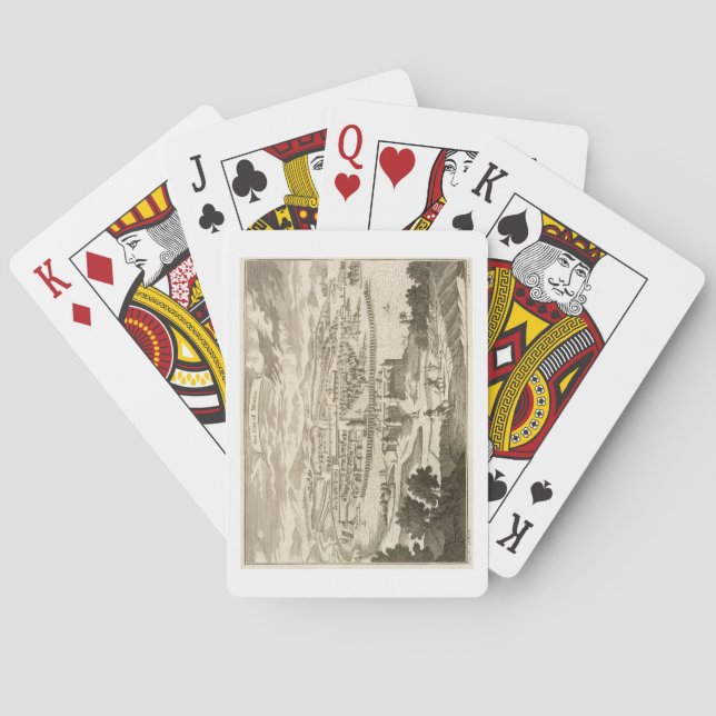 Baraja De Cartas Ciudad de México, 1723 (grabado) (Reverso)