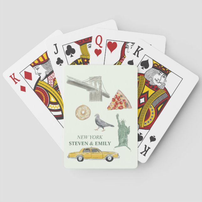 Baraja De Cartas Ciudad de Nueva York (Reverso)