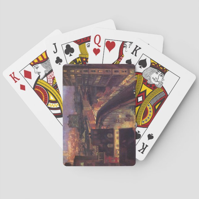 Baraja De Cartas Ciudad de Nueva York de Greenwich Village (NYC) (Reverso)