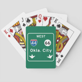 Baraja De Cartas Ciudad de Oklahoma, Rótulo OK Road