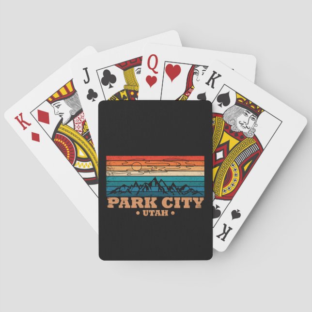 Baraja De Cartas Ciudad de Park utah (Reverso)