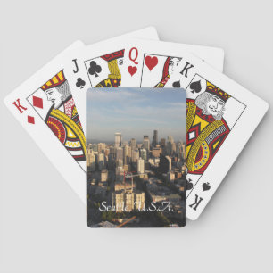 Baraja De Cartas Ciudad de Seattle. Vista desde la torre de la ciud