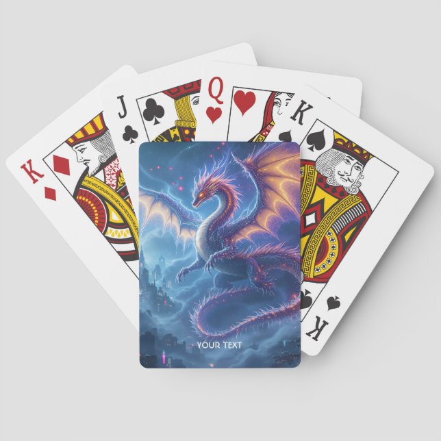 Baraja De Cartas Ciudad del Dragón Azul (Reverso)