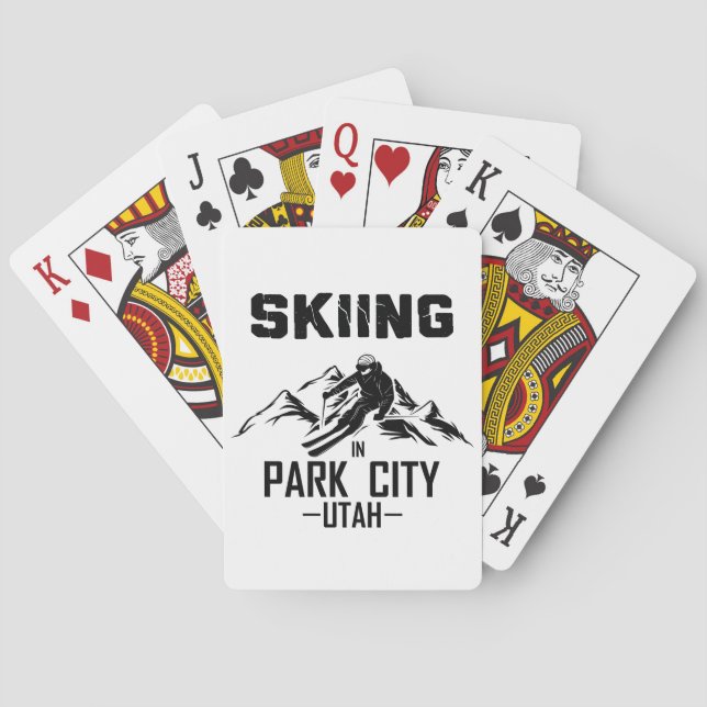 Baraja De Cartas Ciudad del parque de Utah (Reverso)