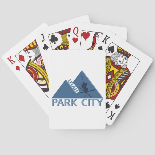 Baraja De Cartas Ciudad del parque de Utah (Reverso)