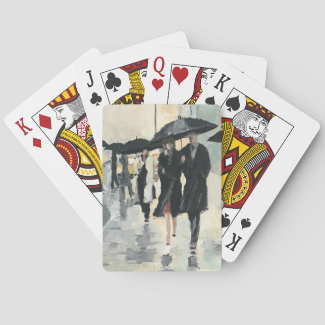 Baraja De Cartas Ciudad en la lluvia (Reverso)