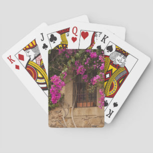 Baraja De Cartas Ciudad Monumental, edificios cubiertos de flores