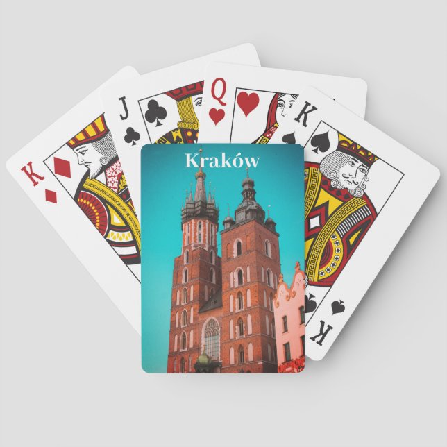 Baraja De Cartas Ciudad vieja de Cracovia Europa Polonia Polska (Reverso)