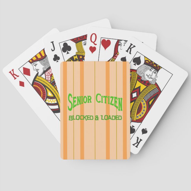 Baraja De Cartas Ciudadano mayor (Reverso)