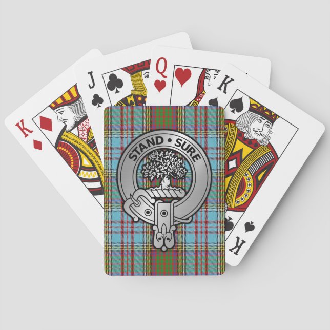 Baraja De Cartas Clan Anderson Escudo y Tartán (Reverso)