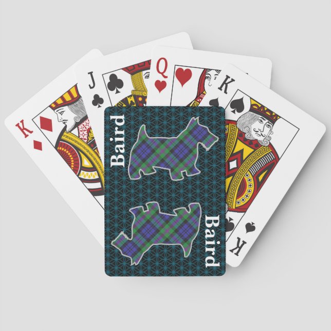Baraja De Cartas Clan Baird Tartan Scottish Terrier Edition (Reverso)