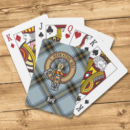 Baraja De Cartas Clan Bell Escudo sobre Tartán