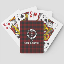 Baraja De Cartas Clan Cameron Escudo Badge & Tartán