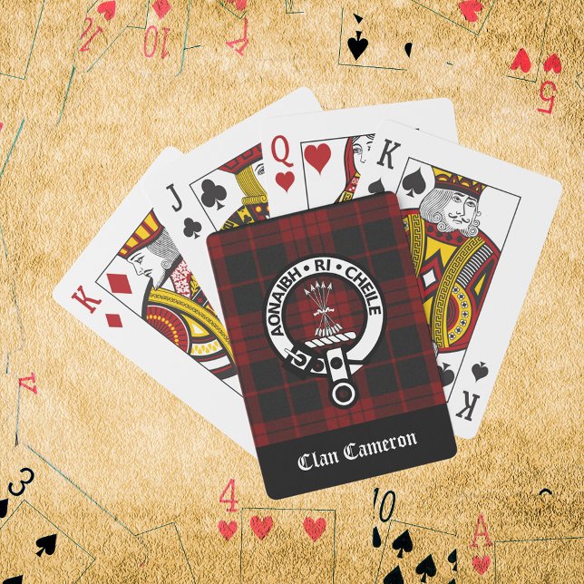 Baraja De Cartas Clan Cameron Escudo y Tartán (Subido por el creador)