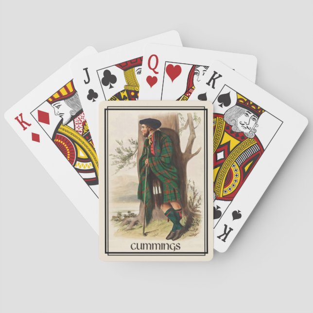 Baraja De Cartas Clan Cummings Classic Scotland (Reverso)
