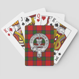 Baraja De Cartas Clan Donnachaidh (Robertson) Escudo y Tartán
