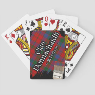 Baraja De Cartas Clan Donnachaidh Robertson Tartan Paint Brush