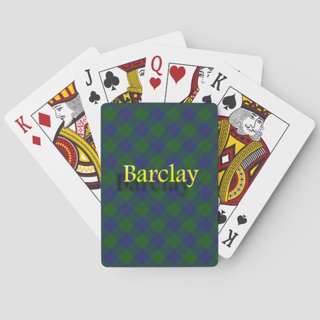 Baraja De Cartas Clan escocés Barclay (Reverso)