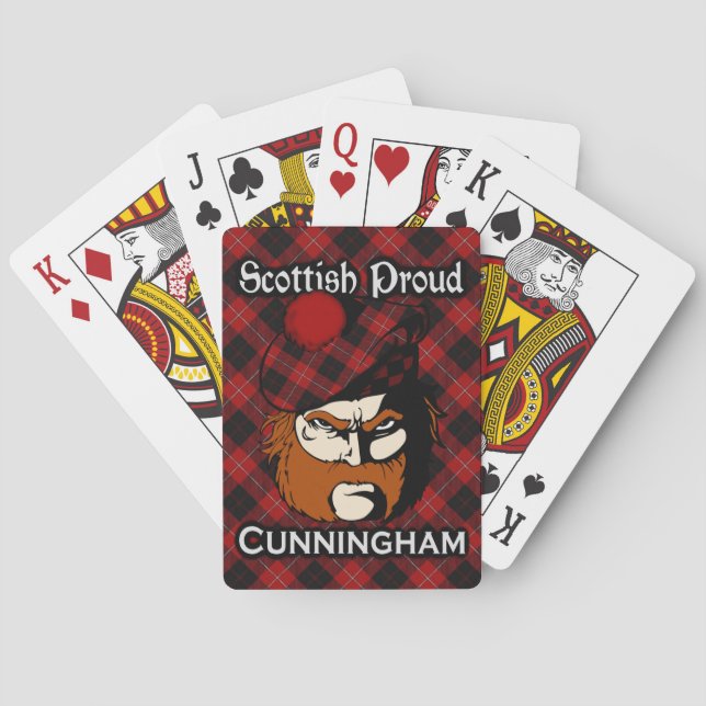 Baraja De Cartas Clan escocés Cunningham Tartan Deck (Reverso)