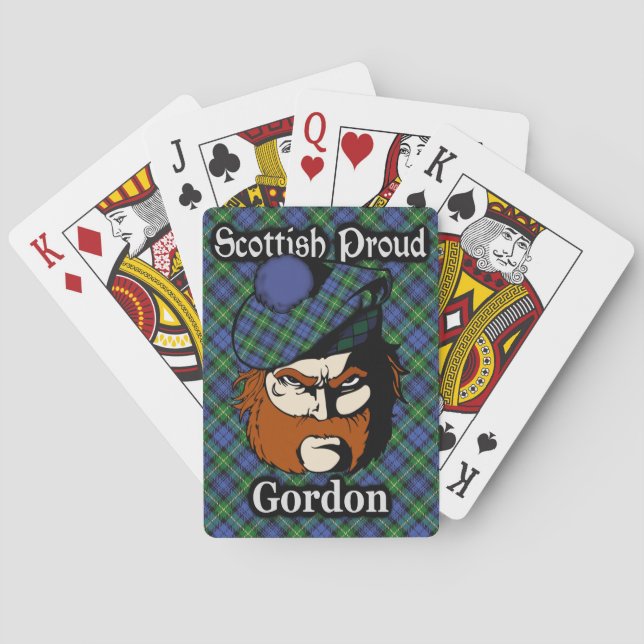 Baraja De Cartas Clan escocés Gordon Tartan Deck (Reverso)