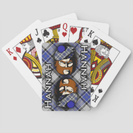 Baraja De Cartas Clan escocés Hannah Hannay Tartan Plaid
