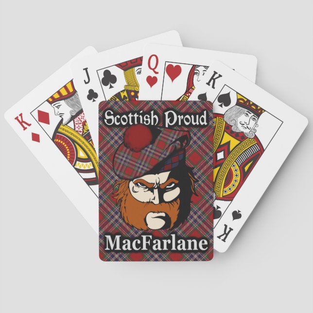 Baraja De Cartas Clan escocés MacFarlane Tartan Deck (Reverso)
