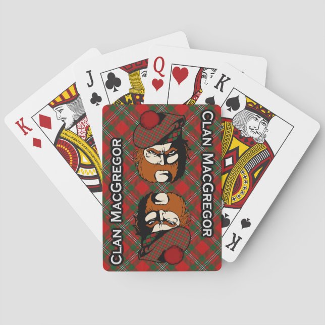 Baraja De Cartas Clan escocés MacGregor Tartan Deck (Reverso)