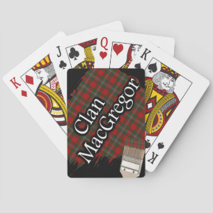 Baraja De Cartas Clan escocés MacGregor Tartan Paint Brush