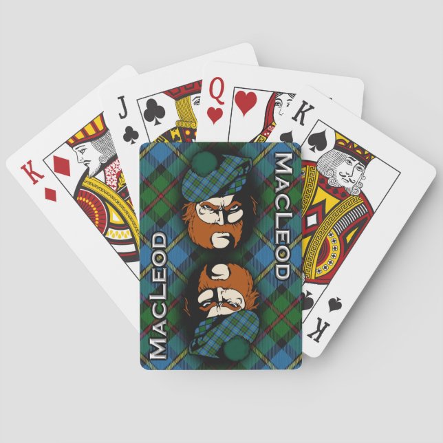 Baraja De Cartas Clan escocés MacLeod de Harris Tartan Deck (Reverso)