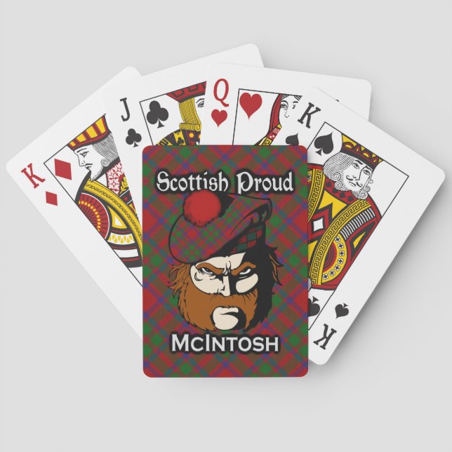 Baraja De Cartas Clan escocés McIntosh Tartan Deck (Reverso)