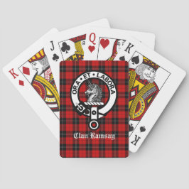Baraja De Cartas Clan escocés Ramsay Escudo Badge & Tartan Customiz