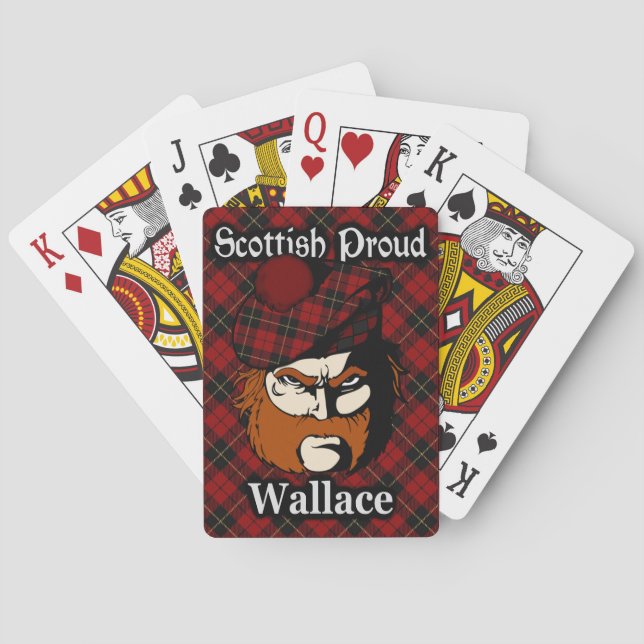 Baraja De Cartas Clan escocés Wallace Tartan Deck (Reverso)