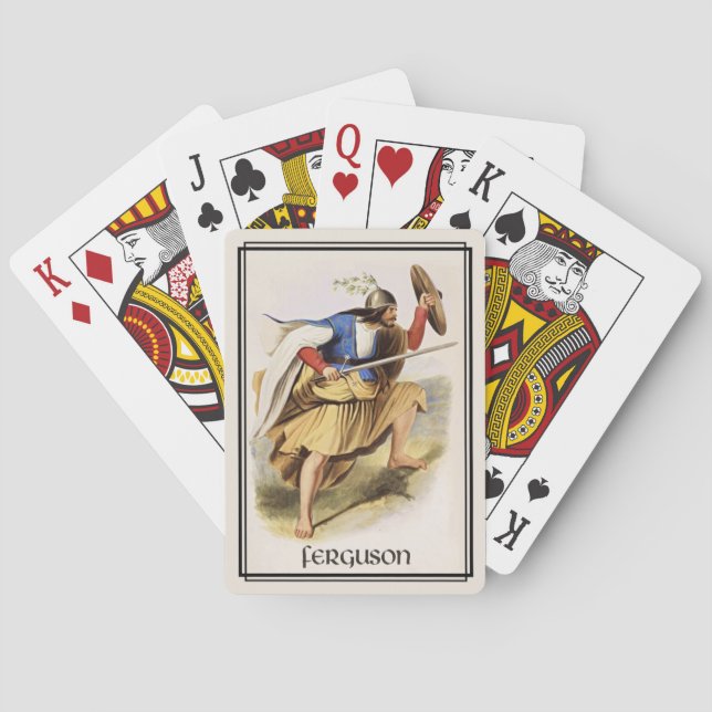 Baraja De Cartas Clan Ferguson Clásico Escocia (Reverso)