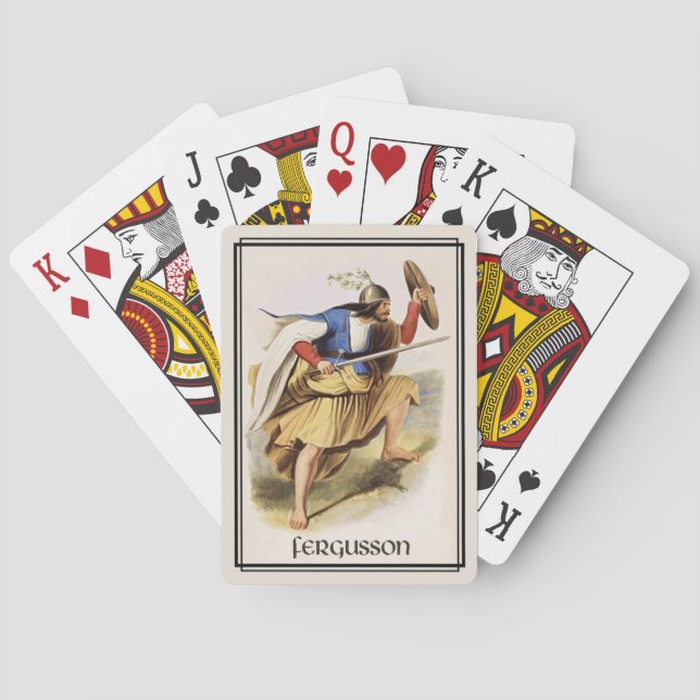 Baraja De Cartas Clan Fergusson Clásico Escocia (Reverso)