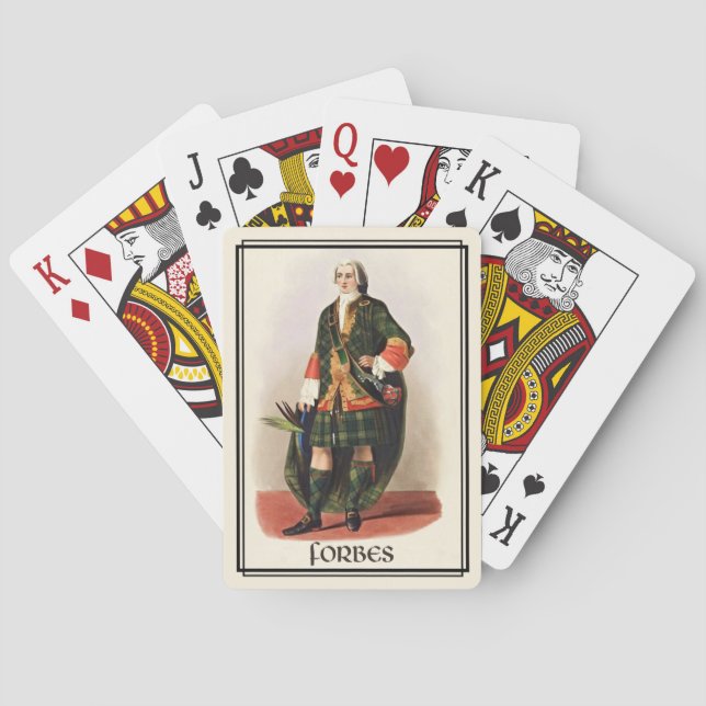 Baraja De Cartas Clan Forbes Clásico Escocia (Reverso)