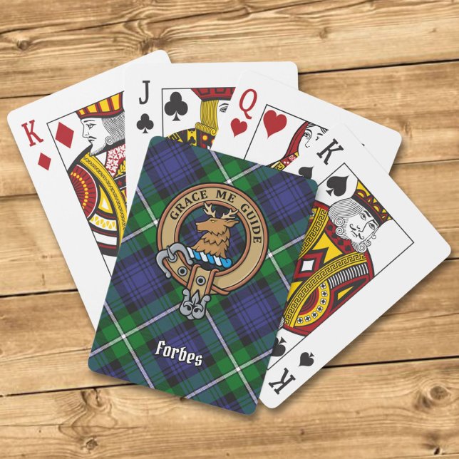 Baraja De Cartas Clan Forbes Escudo sobre Tartán (Subido por el creador)