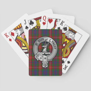 Baraja De Cartas Clan Fraser de Lovat Escudo y Tartán