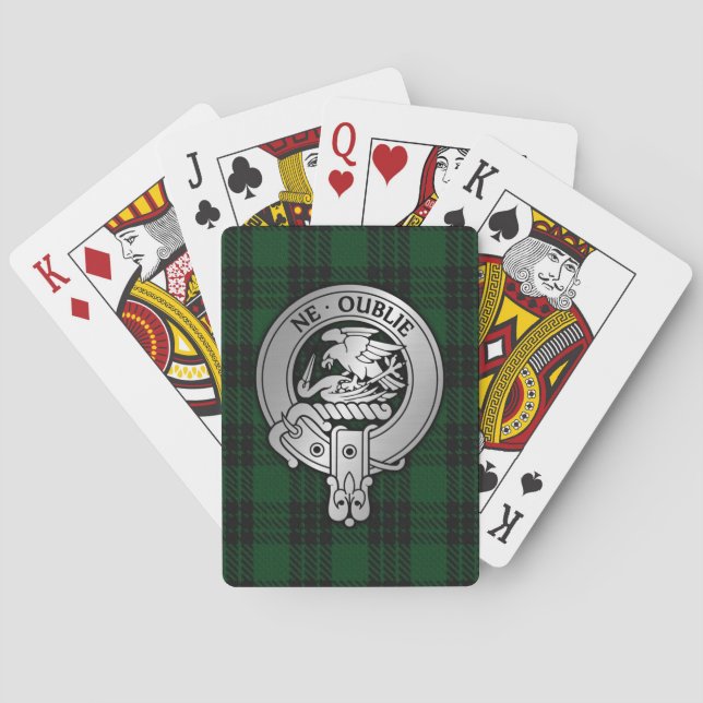 Baraja De Cartas Clan Graham Escudo y Tartan (Reverso)