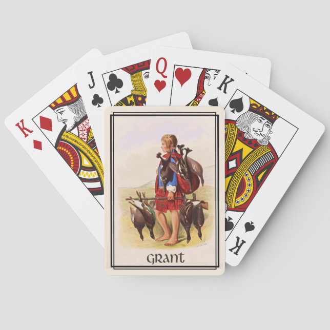 Baraja De Cartas Clan Grant Clásico Escocia (Reverso)