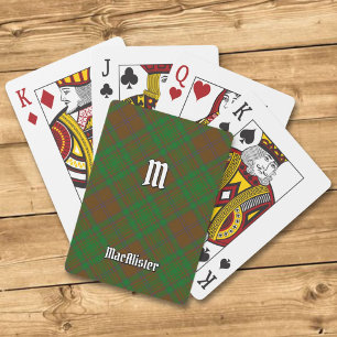Baraja De Cartas Clan MacAlister de Glenbarr Hunting Tartán