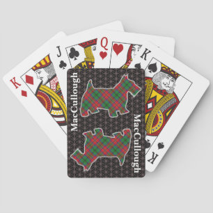 Baraja De Cartas Clan MacCulloch Tartan Scottish Terrier