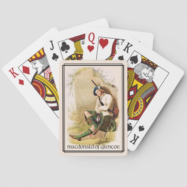 Baraja De Cartas Clan MacDonald de Glencoe Classic Scotland (Reverso)