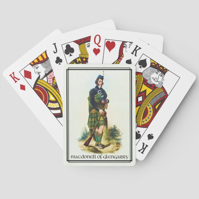 Baraja De Cartas Clan MacDonell de Glengarry Classic Scotland (Reverso)