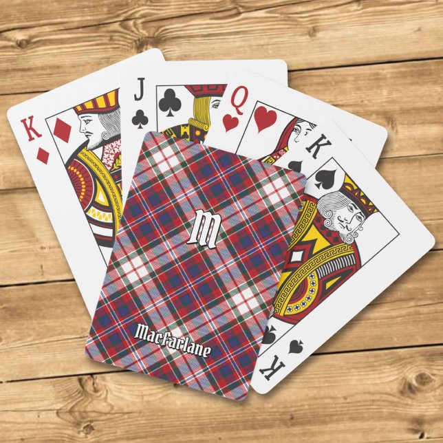 Baraja De Cartas Clan MacFarlane Vestir Tartán (Subido por el creador)