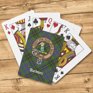Baraja De Cartas Clan MacInnes Escudo sobre Tartán