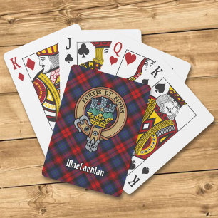 Baraja De Cartas Clan MacLachlan Escudo sobre Tartán