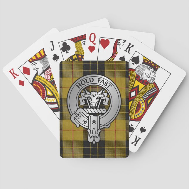 Baraja De Cartas Clan MacLeod Escudo y Tartán (Reverso)