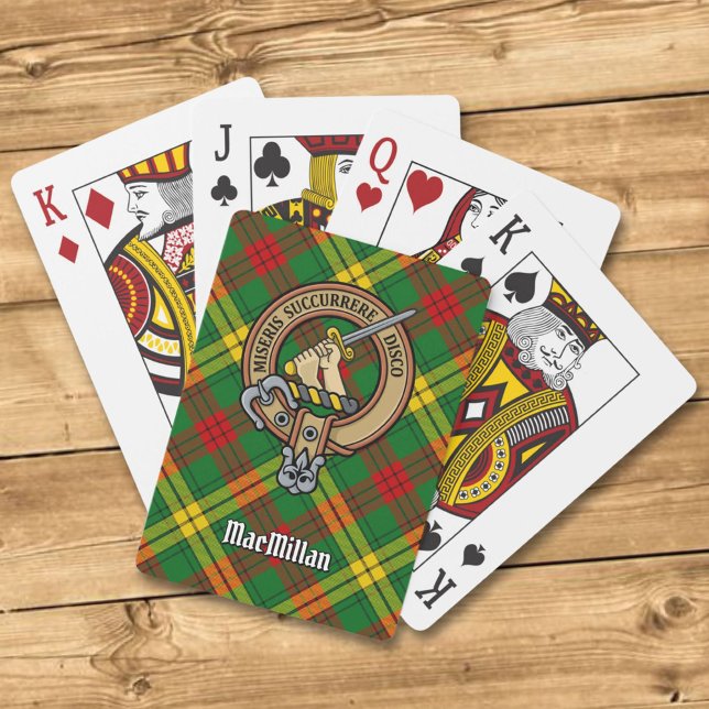 Baraja De Cartas Clan MacMillan Escudo sobre Tartán (Subido por el creador)