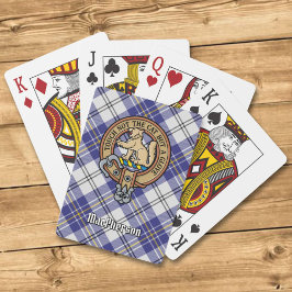Baraja De Cartas Clan MacPherson Escudo por Blue Dress Tartán